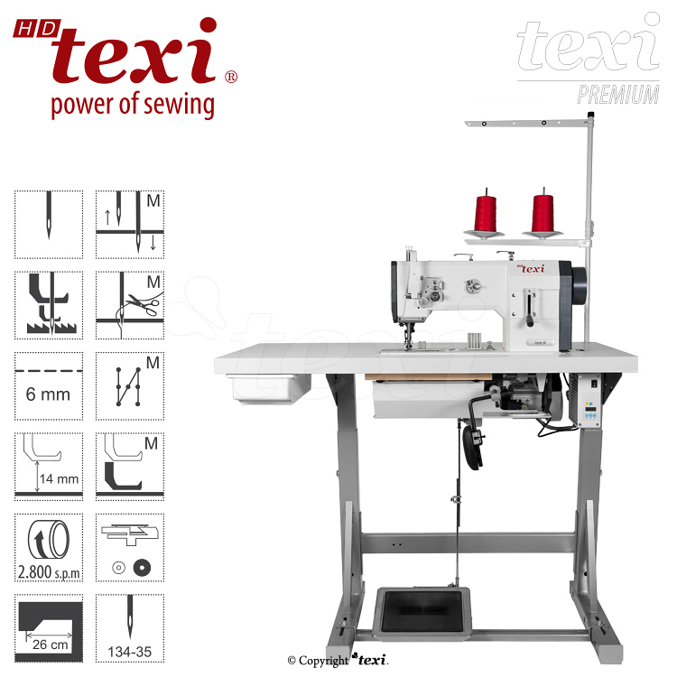 texi hd forte b uf premium upholstery and leather lockstitch binding machine with unison feed large hook ac servo motor