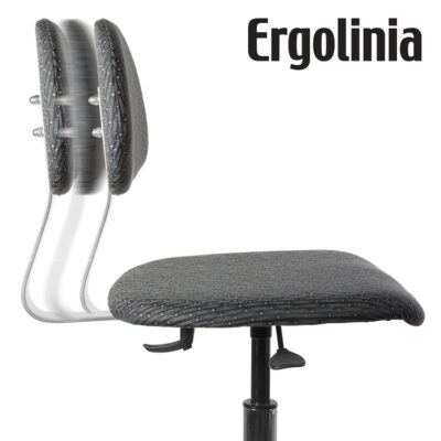 ergolinia evo2 industrial rotary chair upholstered pneumatic lift 2