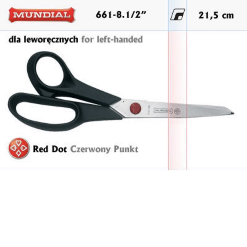 Mundial Red Dot Hobby Skräddarsax för vänsterhänt, 21,5cm img 2886