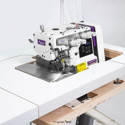 texi quattro 24 5n premium ex 4 thread mechatronic overlock machine with needles positioning complete sewing machine 2 years warranty
