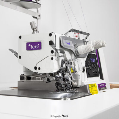 texi tre 04 n premium ex 1 needle 3 threads mechatronic overlock machine with needles positioning complete sewing machine with 2 years warranty