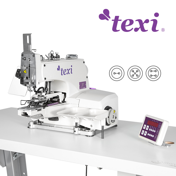 texi x premium ex button sewing machine with an electronic selection of stitches number and built in ac servo motor the complete sewing machine with 2 years warranty 1
