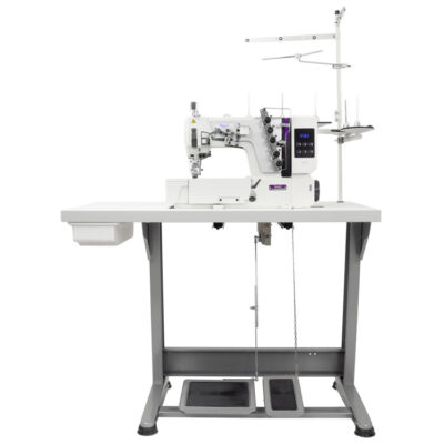 Cart texi treccia n premium ex 3 needle flat bed coverstitch interlock machine with built in ac servo motor and needles positioning complete sewing machine with 2 years warranty 1
