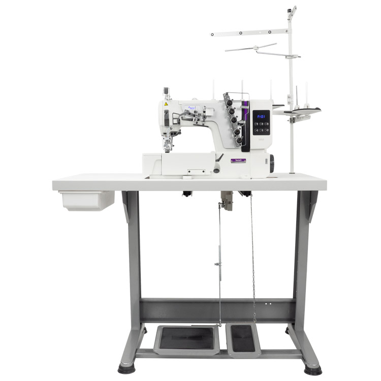 TEXI TRECCIA N texi treccia n premium ex 3 needle flat bed coverstitch interlock machine with built in ac servo motor and needles positioning complete sewing machine with 2 years warranty 1